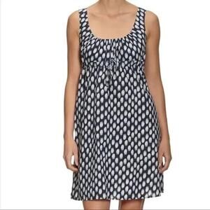 Patagonia Hemp Organic Cotton Sleeveless Dress Women's Size 6 Blue‎ White